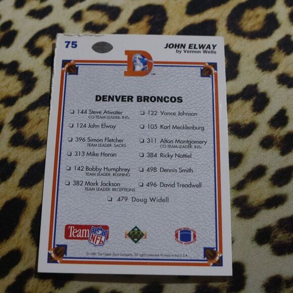 John Elway #75 Football Card - Picture 2 of 2